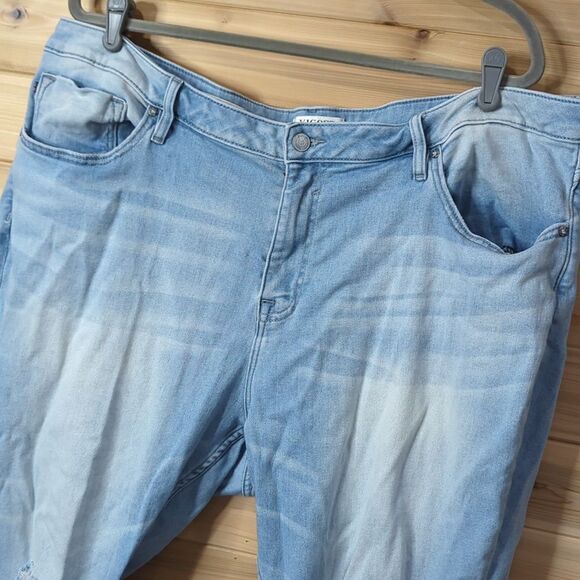 Vigoss Jeans Womens 24 Marley Skinny Distressed Light Wash - Picture 2 of 12
